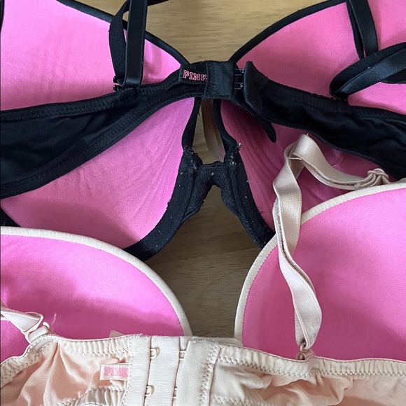 PINK Victoria's Secret Black and Cream Bra Set - Picture 8 of 8